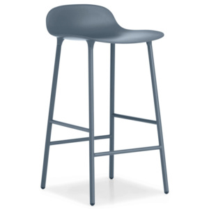 Normann Copenhagen Barová židle Form 65 cm, blue/steel