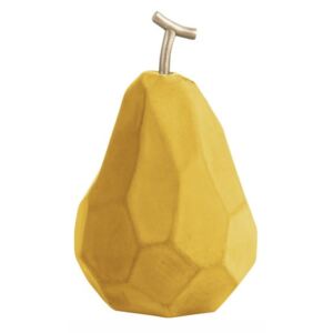 Matně okrově žlutá betonová soška PT LIVING Origami Pear