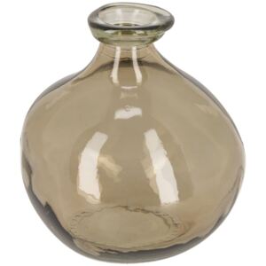 Hnědá skleněná váza LaForma Anner 18 cm