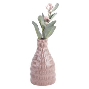 Světle růžová keramická váza PT LIVING Nostalgia, výška 16 cm