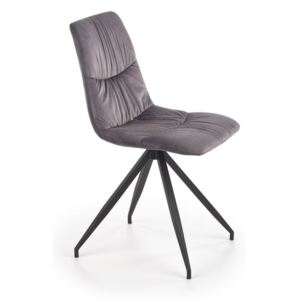 Jídelní židle K382 šedá / černá