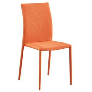 Jídelní židle Rudolfo, oranžová látka