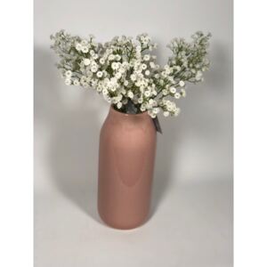Countryfield Váza růžová keramická vyšší