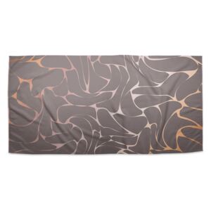 Ručník SABLIO - Béžové vzorce 50x100 cm