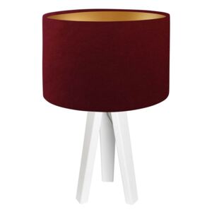 Skandinávská stolní lampa MODERN, 1xE27, 60W, bílá, červenozlatá