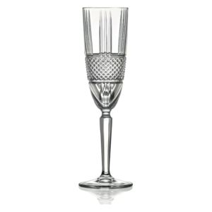 Skleničky na šampaňské/sekt Diamond Crystal BRANDANI (barva - křišťálové sklo)