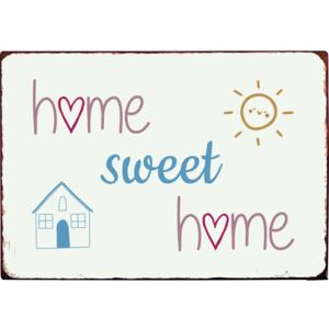 Ib Laursen - plechová cedulka Home sweet home