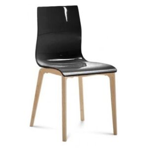Gel-l - Jídelní židle (černá lesk) - II. jakost - BAZAR