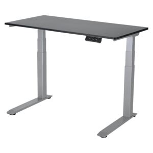Výškově nastavitelný stůl Liftor 3segmentový premium C deska 1180 x 600 x 18 mm černá