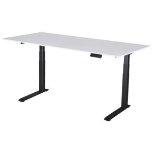 Výškově nastavitelný stůl Liftor 3segmentový premium C deska 1800 x 800 x 18 mm bílý dekor