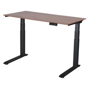 Výškově nastavitelný stůl Liftor 3segmentový premium C deska 1380 x 650 x 18 mm ořech
