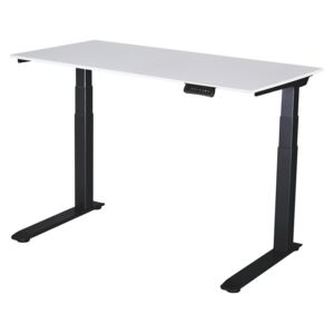 Výškově nastavitelný stůl Liftor 3segmentový premium C deska 1380 x 650 x 18 mm bílá