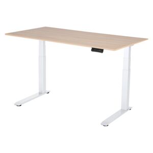 Výškově nastavitelný stůl Liftor 3segmentový premium C deska 1600 x 800 x 18 mm dub sorano