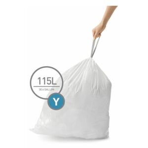 Simplehuman, Sáčky do odpadkového koše 115 L, typ Y zatahovací, 200 ks sáčků v balení