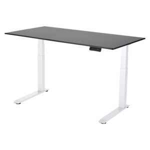 Výškově nastavitelný stůl Liftor 3segmentový premium C deska 1600 x 800 x 18 mm černá