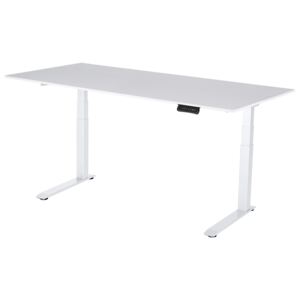 Výškově nastavitelný stůl Liftor 3segmentový premium C deska 1800 x 800 x 18 mm bílý dekor