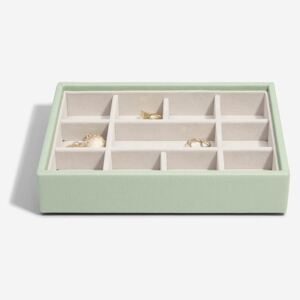 Box na šperky Stackers Sage Green Mini 11 Section | zelená