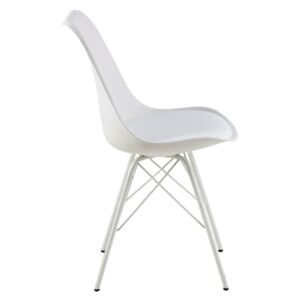 ACTONA Židle Eris PP bílá polypropylen/ekokůže