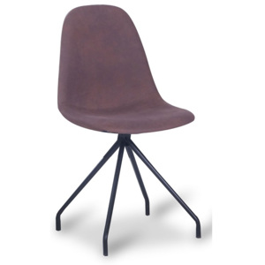 Jídelní židle v hnědé a černé barvě TK2028
