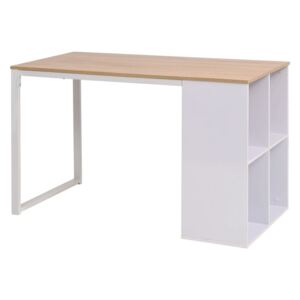 Psací stůl - dub a bílý | 120x60x75 cm