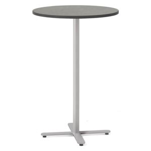 AJ Produkty Barový stůl TILO, 1090xØ700 mm, stříbrná, šedá
