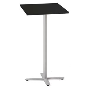 AJ Produkty Barový stůl TILO, 1090x600x600 mm, stříbrná, černá