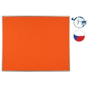 Nástěnka textilní EkoTAB 150 x 100 cm - oranžová
