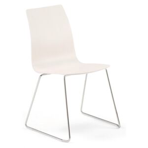 AJ Produkty Židle FILIP, V 450 mm, chrom, bílá