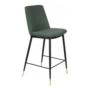 White Label Living Barová židle LIONEL ZUIVER 95 cm, zelená látková