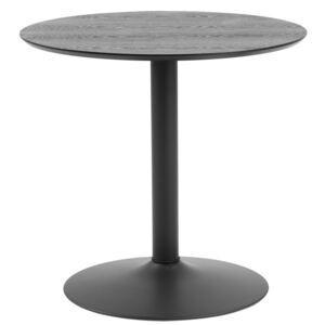 Okrúhly barový stôl Neesha 80 cm čierny
