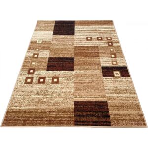 Kusový koberec PP Kostky béžový, Velikosti 80x150cm