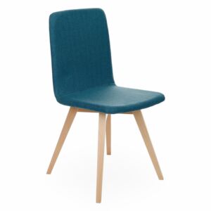 Snap Skin židle bukové dřevo modrá