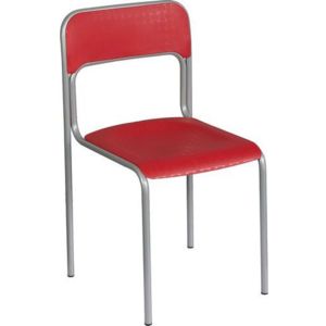 Plastová jídelní židle Cortina, červená