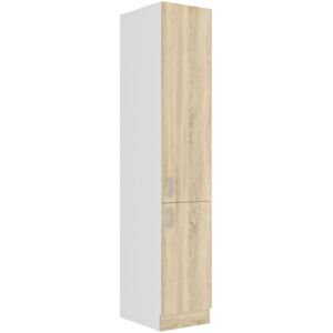 40 cm skříňka vysoká dvoudveřová Barevné provedení SARA: Bílá / Dub Sonoma