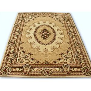 Kusový koberec klasický vzor béžový, Velikosti 140x190cm