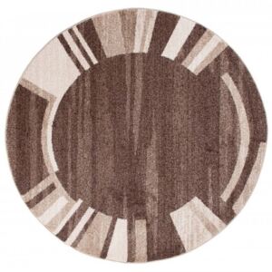 Kusový koberec France hnědý kruh, Velikosti 100x100cm