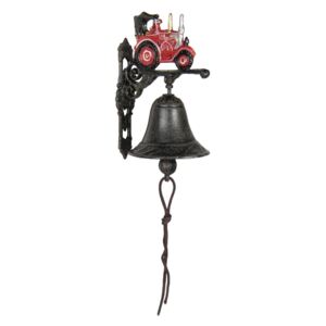 Litinový zvonek na dveře s retro traktorem - 13*10*20 cm