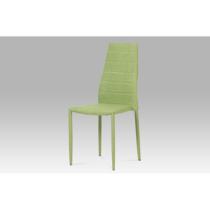 Jídelní židle celočalouněná zelenou látkou DCL-423 GRN2