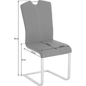 HOUPACÍ ŽIDLE, šedá, barvy nerez oceli Dieter Knoll - Houpací židle