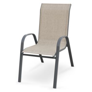 Halmar MOSLER zahradní židle šedá
