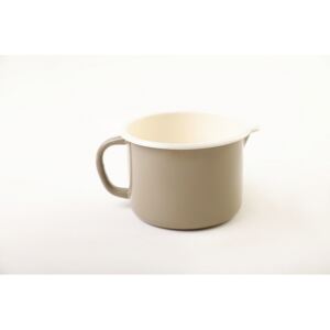 Olymp ELEGANT, smaltovaný hrnek s výlevkou, průměr 12 cm, objem 1 litr