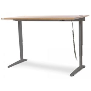 Výškově stavitelný stůl Professional 160 cm, šedá buk