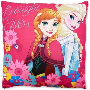 Setino • Dívčí polštář Ledové království - Frozen - motiv Beautiful Sisters - 40 x 40 cm