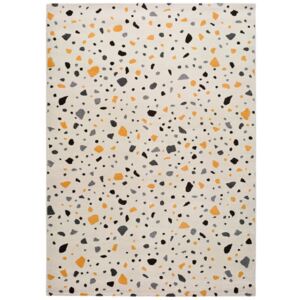 Bílý koberec Universal Adra Punto, 80 x 150 cm