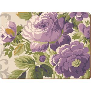 Creative Tops - korkové prostírání Purple Floral 40x29 cm, 2 ks (Toto krásné prostírání bude vypadat ohromně na jakémkoliv jídelním stole. Vintage květinový stylový design přináší krásné fialové květy kvetoucí na krémovém plátně.)