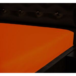 Jersey napínací prostěradlo Oranžové 31 Rozměr: 60 x 120 cm