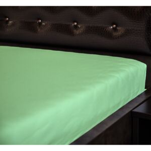 Jersey nepromokavé napínací prostěradlo Zelené Rozměr: 60 x 120 cm