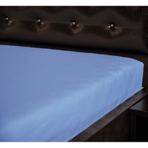 Jersey nepromokavé napínací prostěradlo Modré Rozměr: 60 x 120 cm