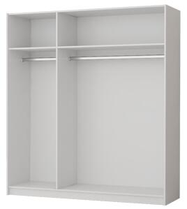 Šatní skříň Irena bílá / sonoma Rozměry: 120 cm