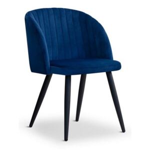 OVN židle ADELE modrá/ černá